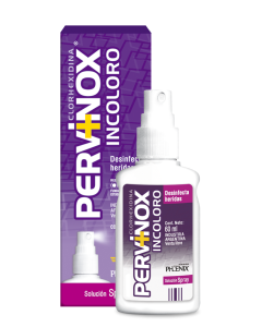 Tratamiento Antiséptico De Heridas Incoloro Spray Pervinox x 60 ml