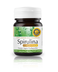 Cápsulas De Spirulina Concentrada - Proteína Vegetal Natier x 50 Cap