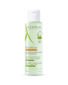 Gel Limpiador 2 En 1 Cabello-Cuerpo Exomega Control A-Derma x 500 ml