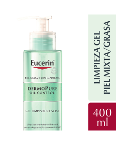 Dermopure Oil Control Gel Limpiador Facial Eucerin x 400 ml