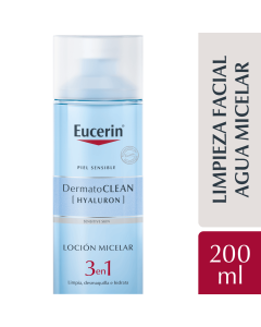 Dermatoclean Locion Micelar Limpiadora 3 En 1 Eucerin x 200 Ml