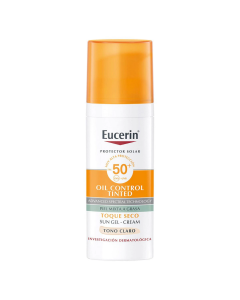 Sun Gel Crema Toque Seco Tono Claro Spf50+ Eucerin x 50 Ml