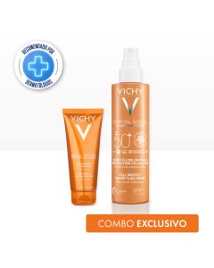 Combo Capital Soleil Autobronceante Corporal x 100 ml + Capital Soleil Cell Protect FPS 50 x 200 ml