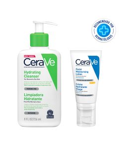 Kit Cerave Limpiador Hidratante + Loción Hidratante Fps30