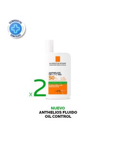 Combo Anthelios UVmune 400 Oil Control Fluido Fps50 50ml  X 2 La Roche Posay 